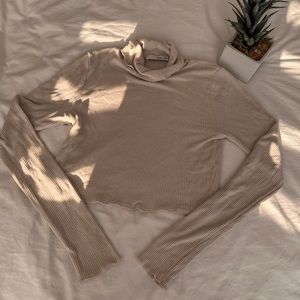 ARITZIA Wilfred Free Nova Turtleneck in Beige